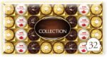 Ferraro Collection Pralines, Coconut Raffaello and Dark Chocolate Rondnoir, Box of 32 (359g)