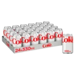 COCA COLA DIET COKE CANS GB 330 ML (24 in a box)